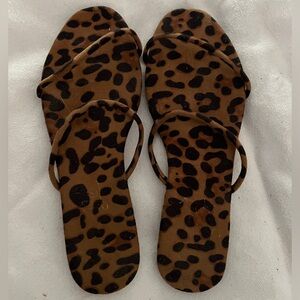 Miss Lola Brown Leopard Sandals